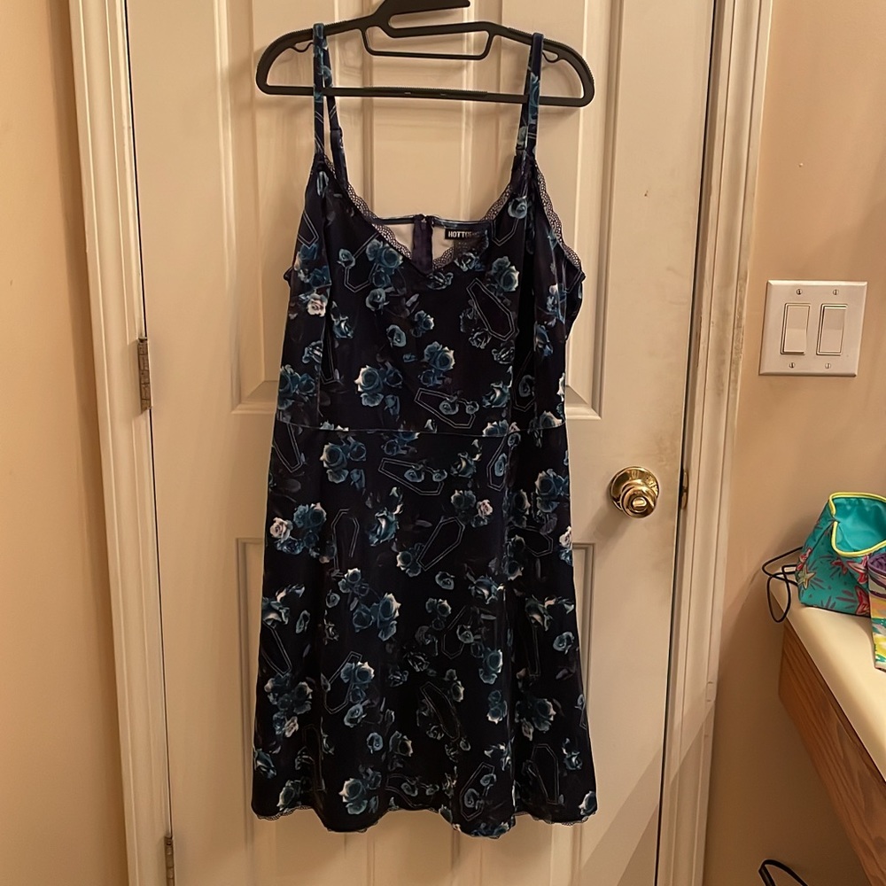 Floral and Coffin Print Dress from Hot Topic